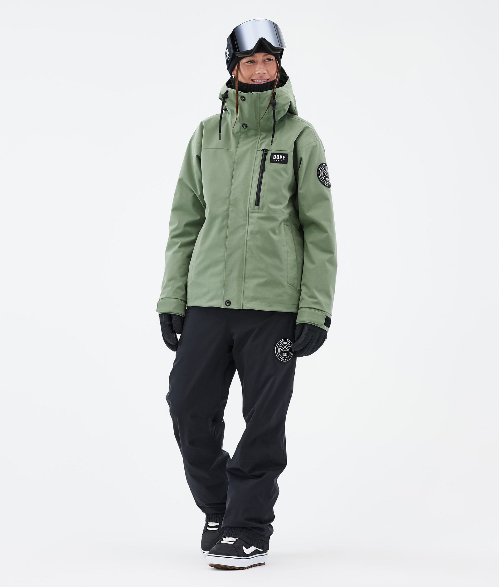 Blizzard W Full Zip Snowboardjakke Dame Moss Green Renewed, Billede 2 af 9