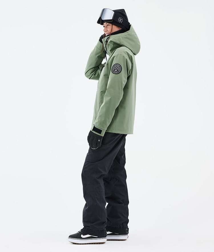 Blizzard W Full Zip Snowboardjacka Dam Moss Green, Bild 3 av 9