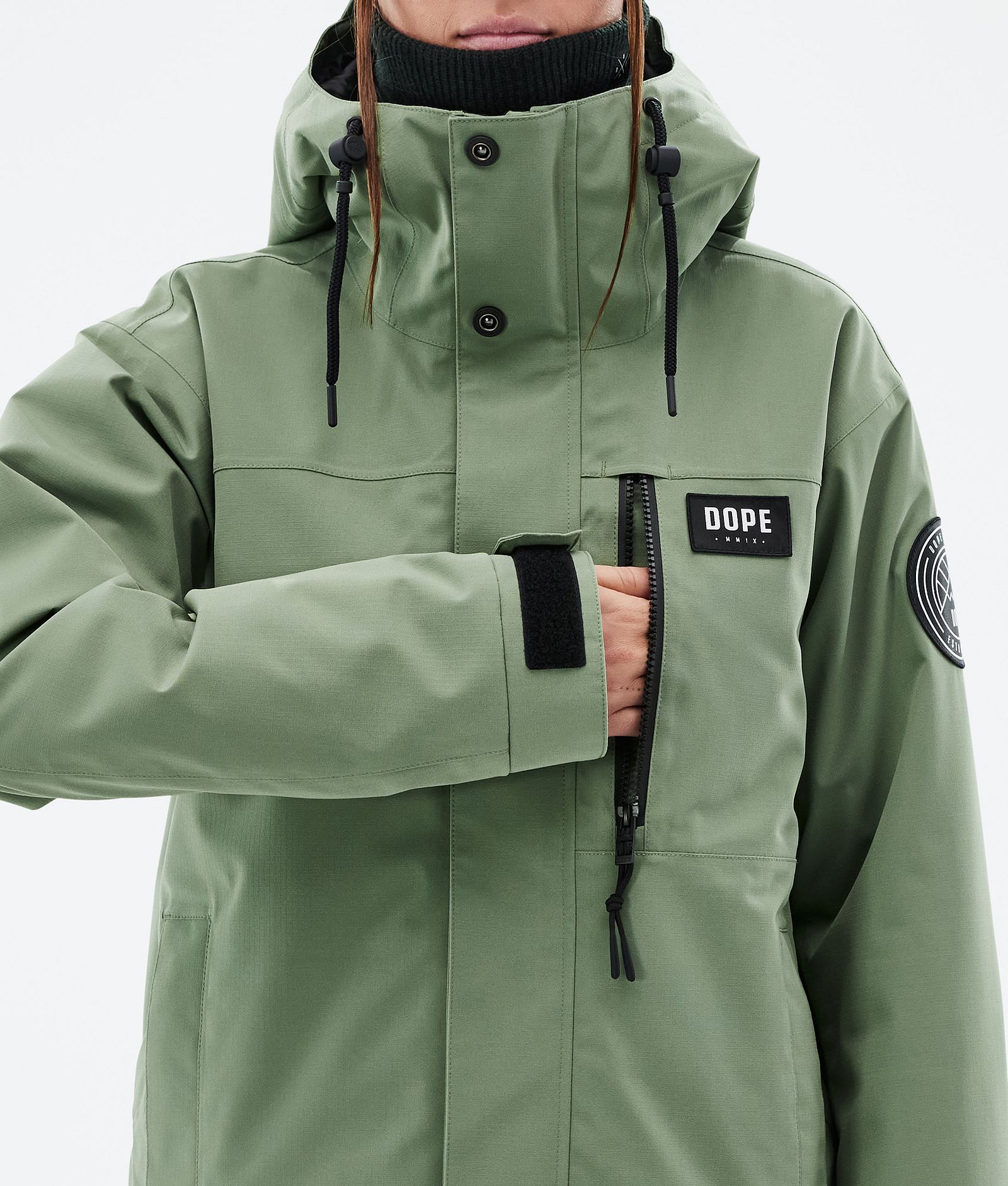 Blizzard W Full Zip スノーボードジャケット レディース Moss Green, 画像8 / 9