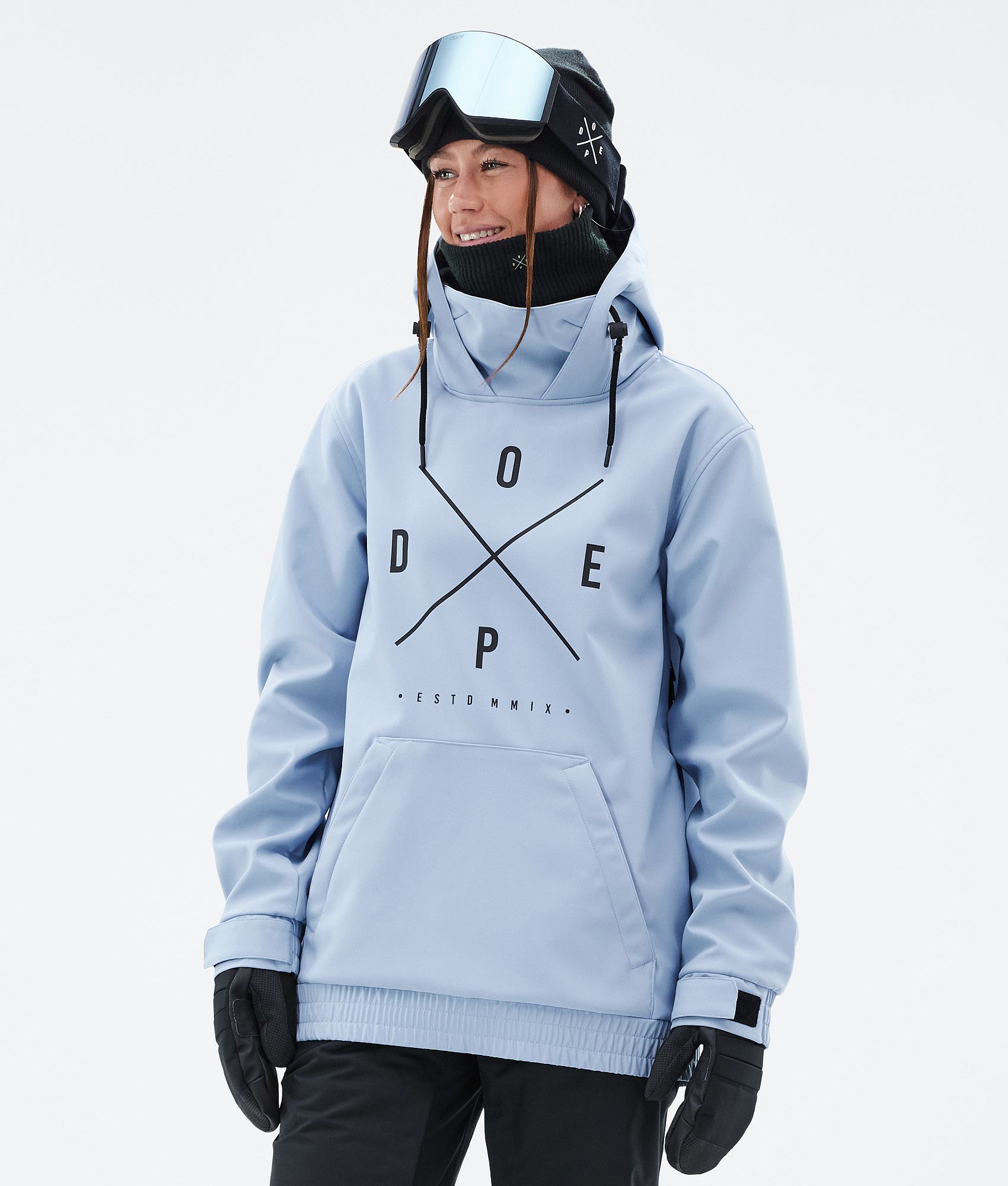 Dope Yeti W Snowboard Jacket Women 2X Up Light Blue Dopesnow CA