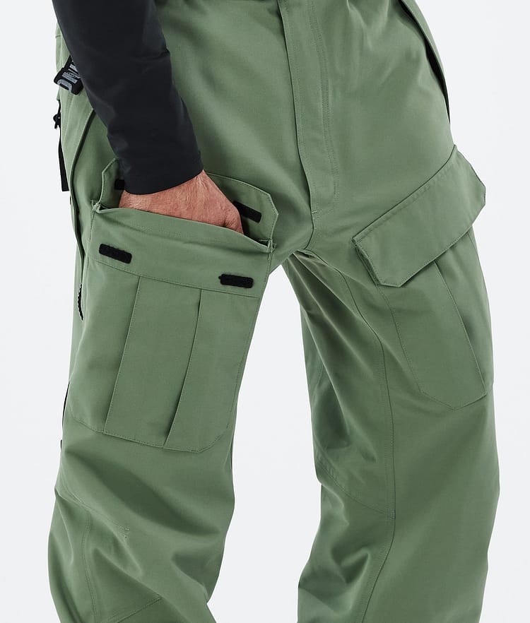 Antek Pantalon de Snowboard Homme Moss Green, Image 6 sur 7