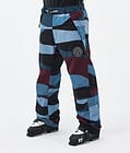 Blizzard Ski Pants Men Shards Burgundy Blue, Image 1 of 5