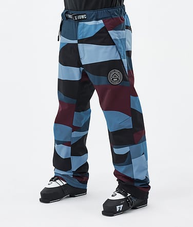 Blizzard Ski Pants Men Shards Burgundy Blue