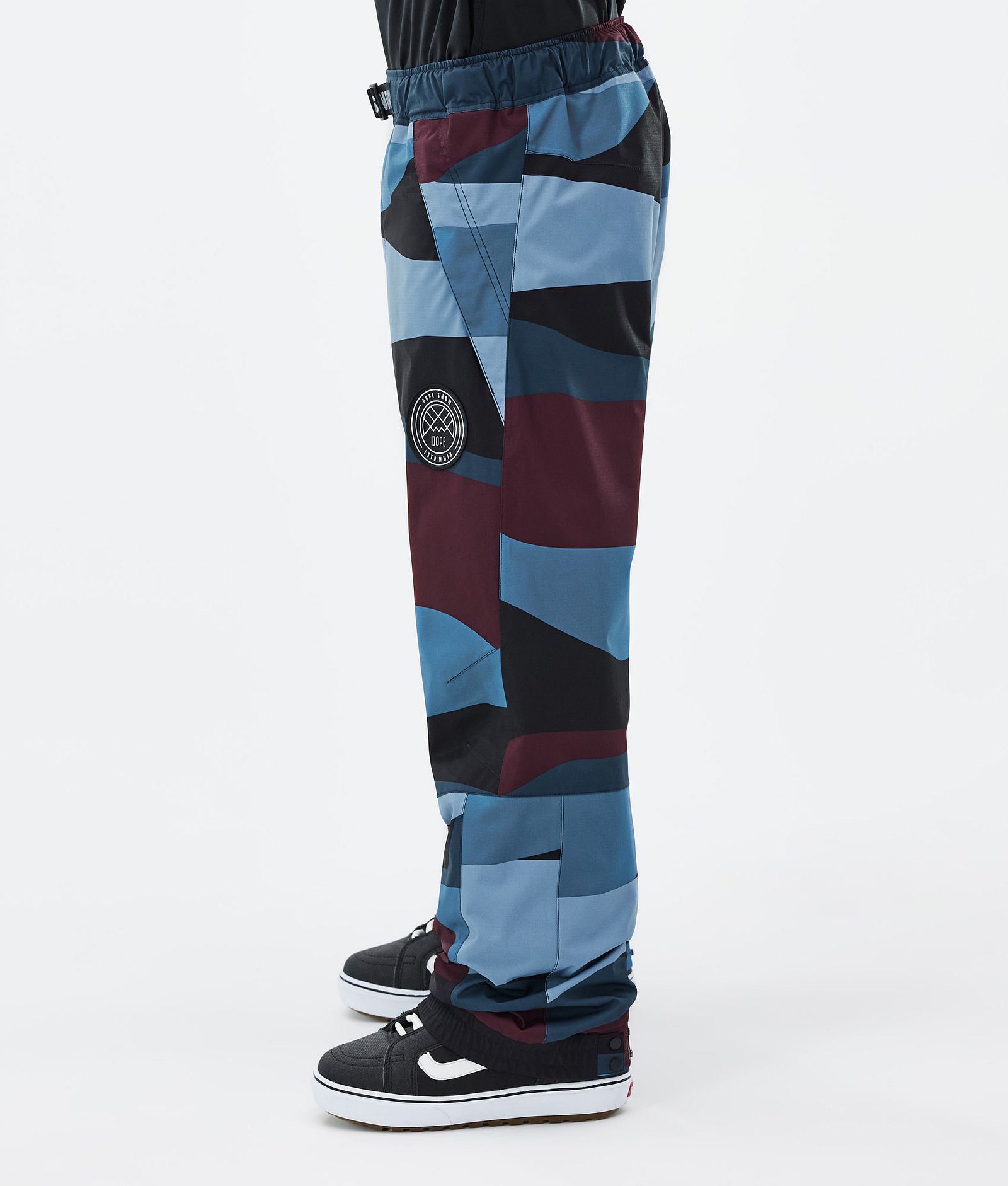 Blizzard Snowboard Pants Men Shards Burgundy Blue, Image 3 of 5