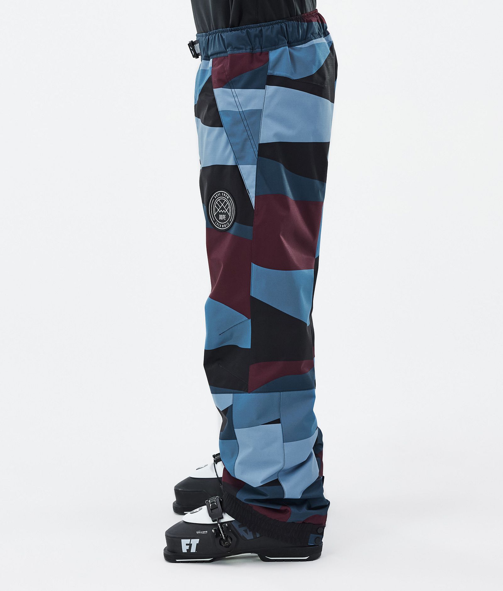 Blizzard Ski Pants Men Shards Burgundy Blue, Image 3 of 5