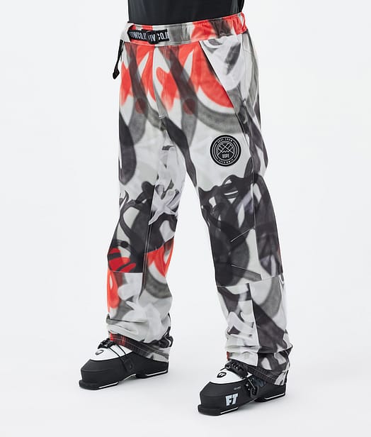 Blizzard Ski Pants Men Spray Black Red