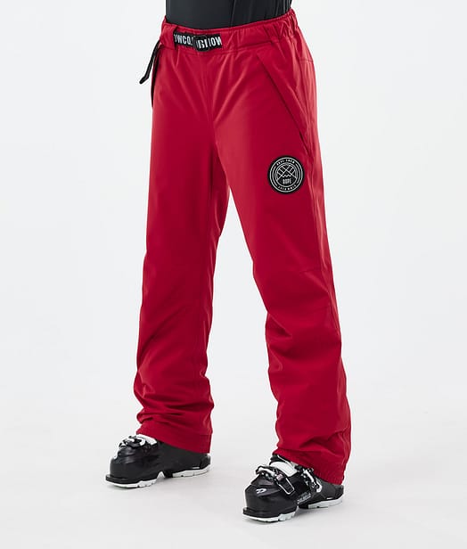 Blizzard W Pantalones Esquí Mujer Deep Red