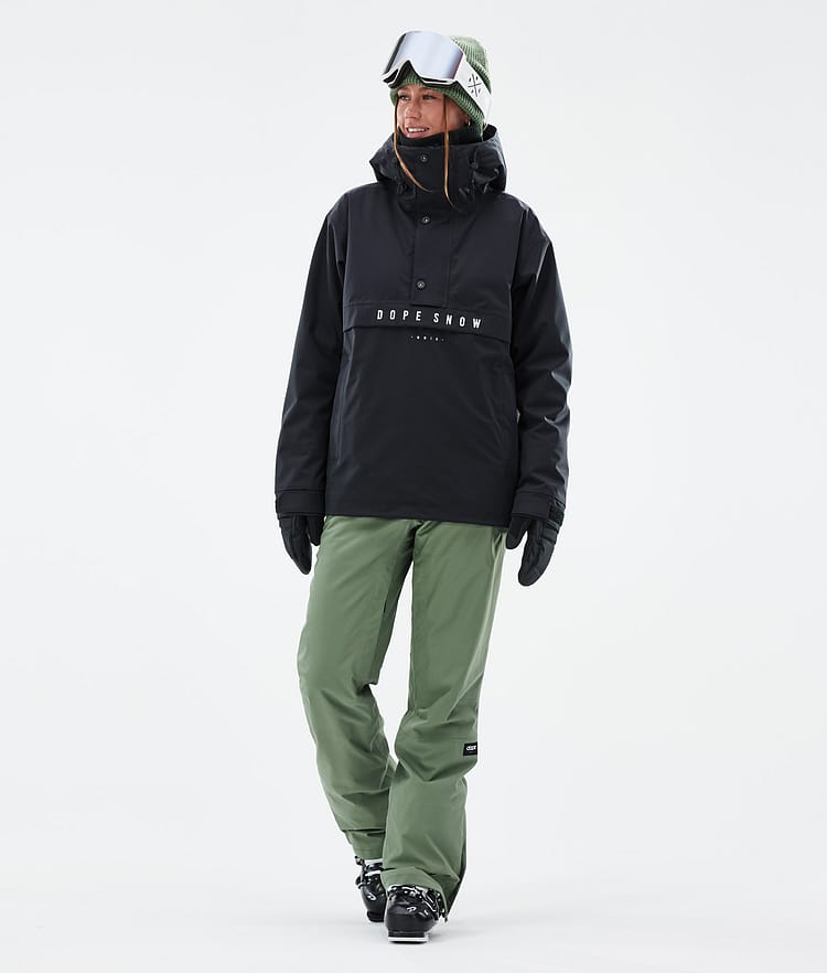 Con W Pantalon de Ski Femme Moss Green, Image 2 sur 6