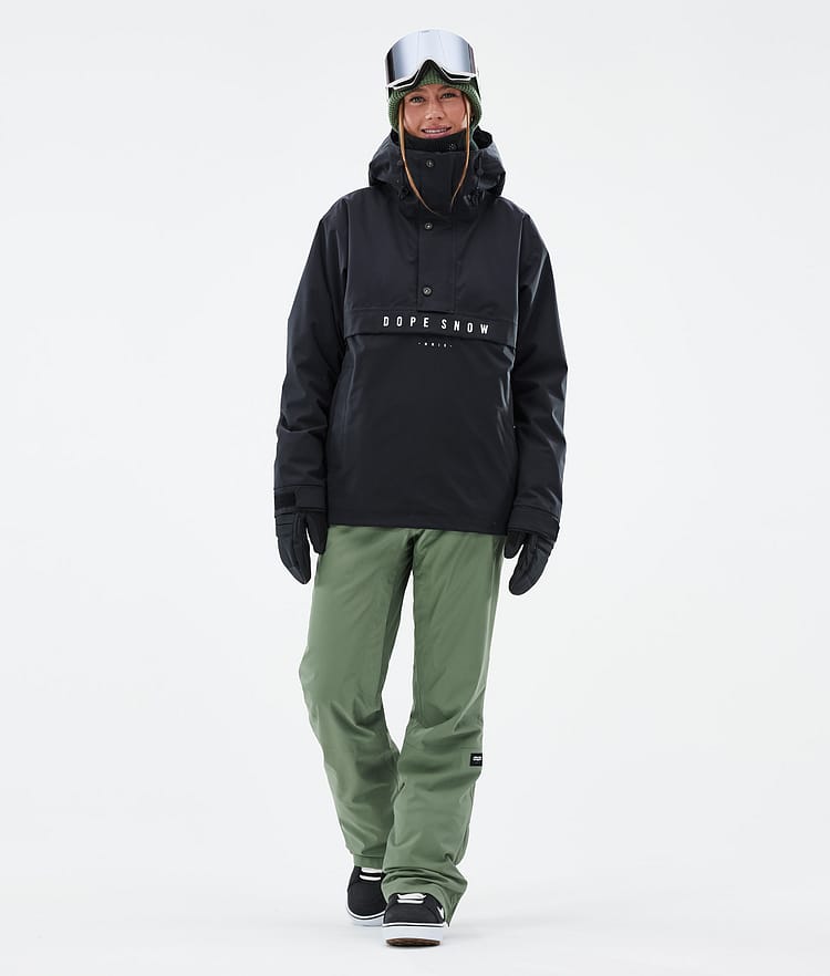 Con W Pantaloni Snowboard Donna Moss Green, Immagine 2 di 6