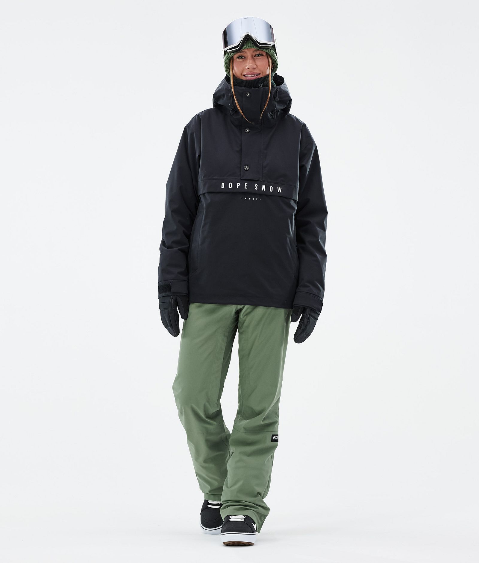 Con W Pantalon de Snowboard Femme Moss Green, Image 2 sur 6