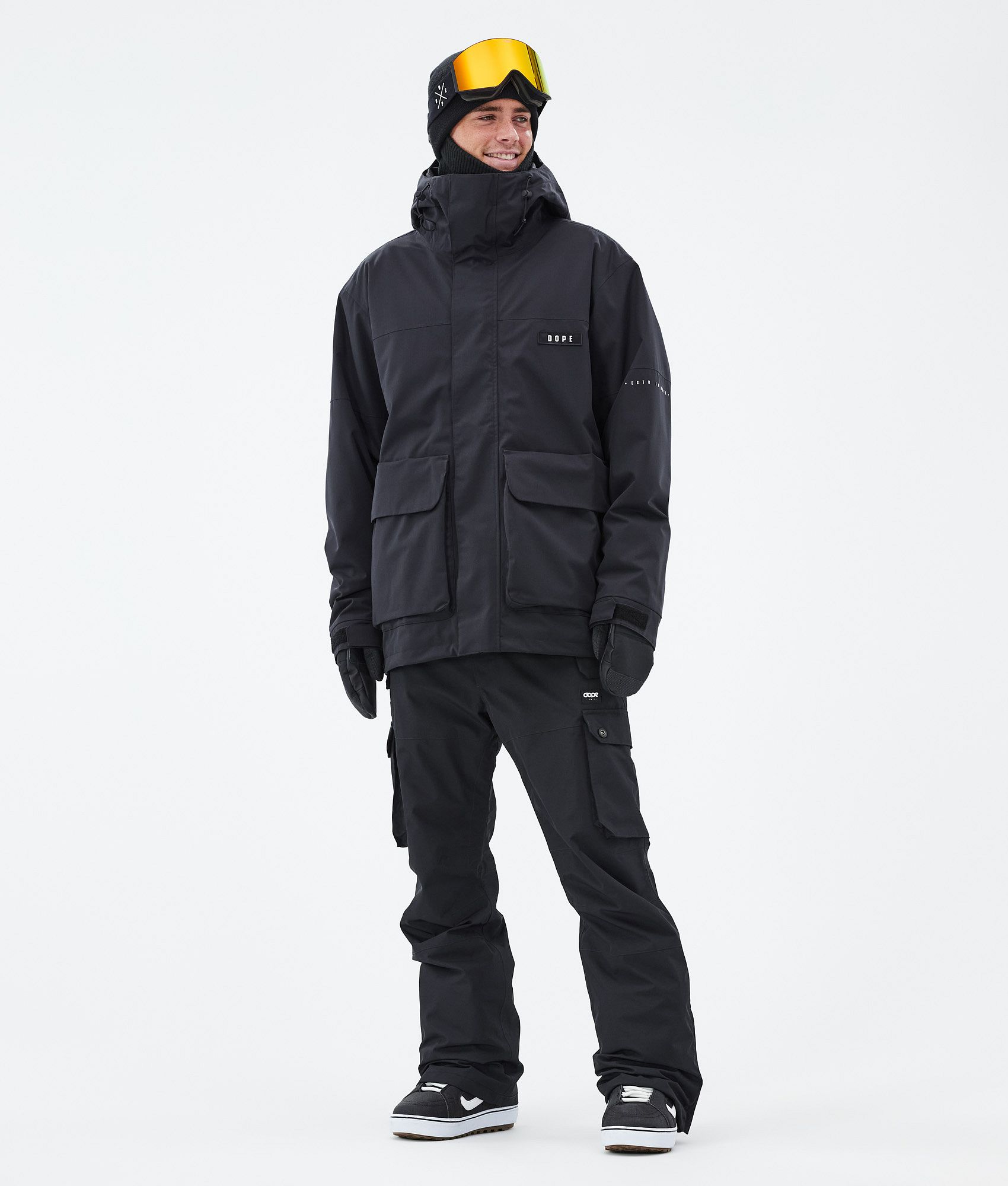 Black snowboard jacket mens on sale