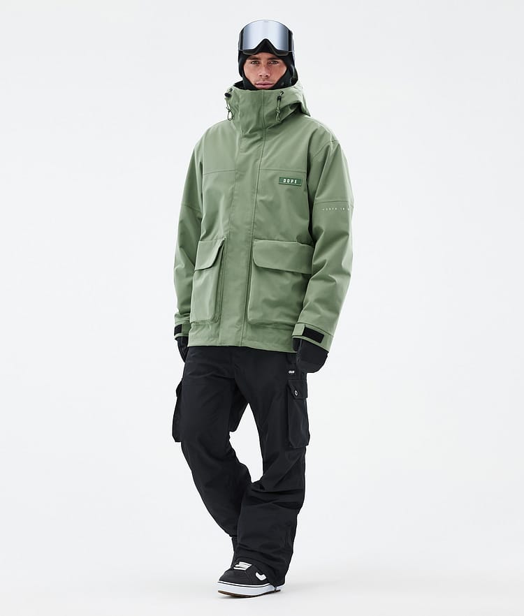 Acme Snowboardjakke Herre Moss Green, Billede 2 af 9