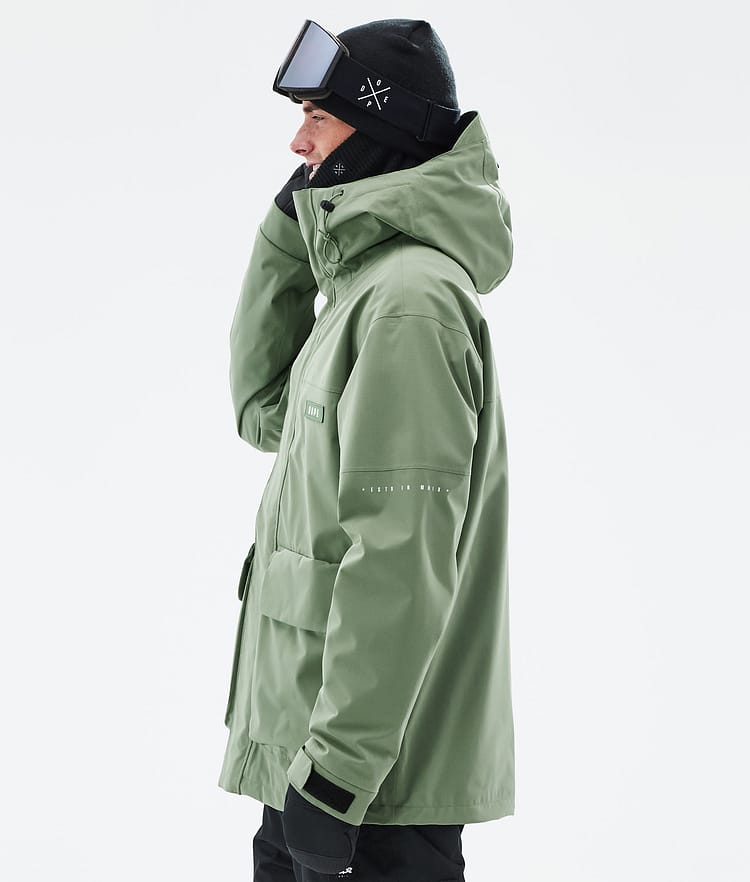 Acme Snowboardjakke Herre Moss Green, Bilde 5 av 9