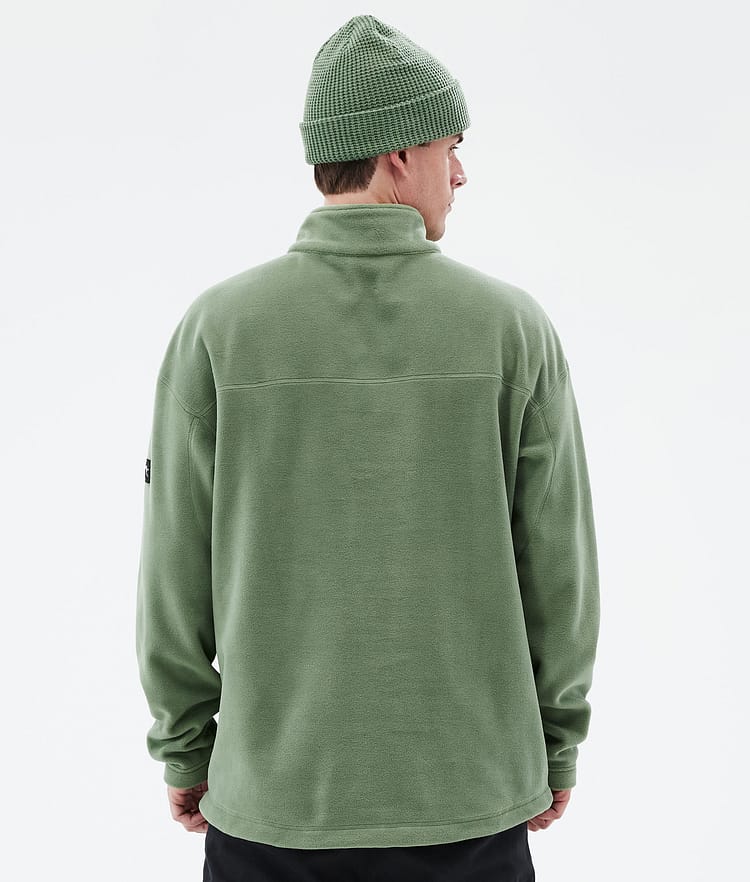 Comfy Fleece Sweater Men Moss Green, Image 6 of 6