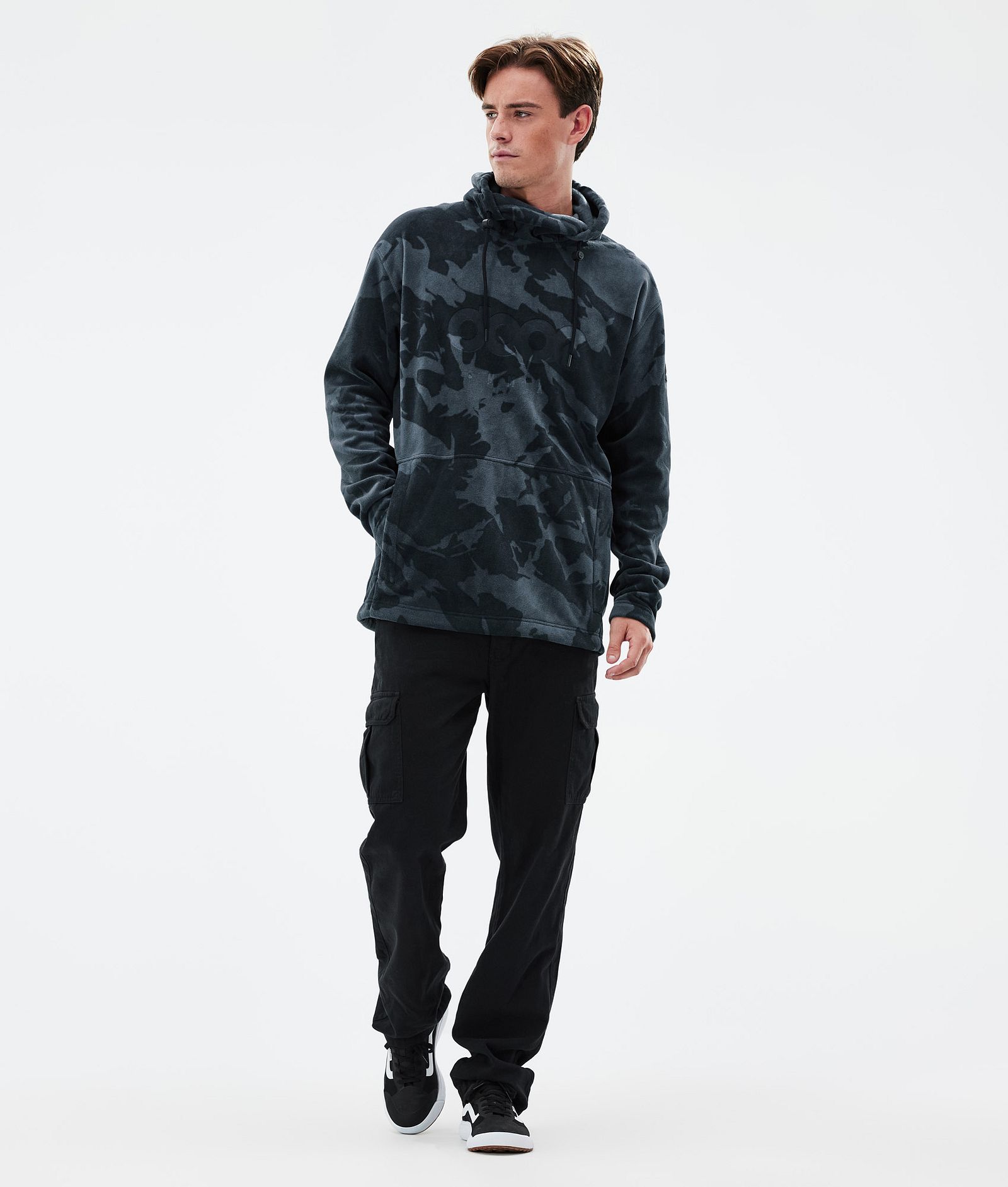 Cozy II Fleece-hoodie Herre Metal Blue Camo, Billede 3 af 7