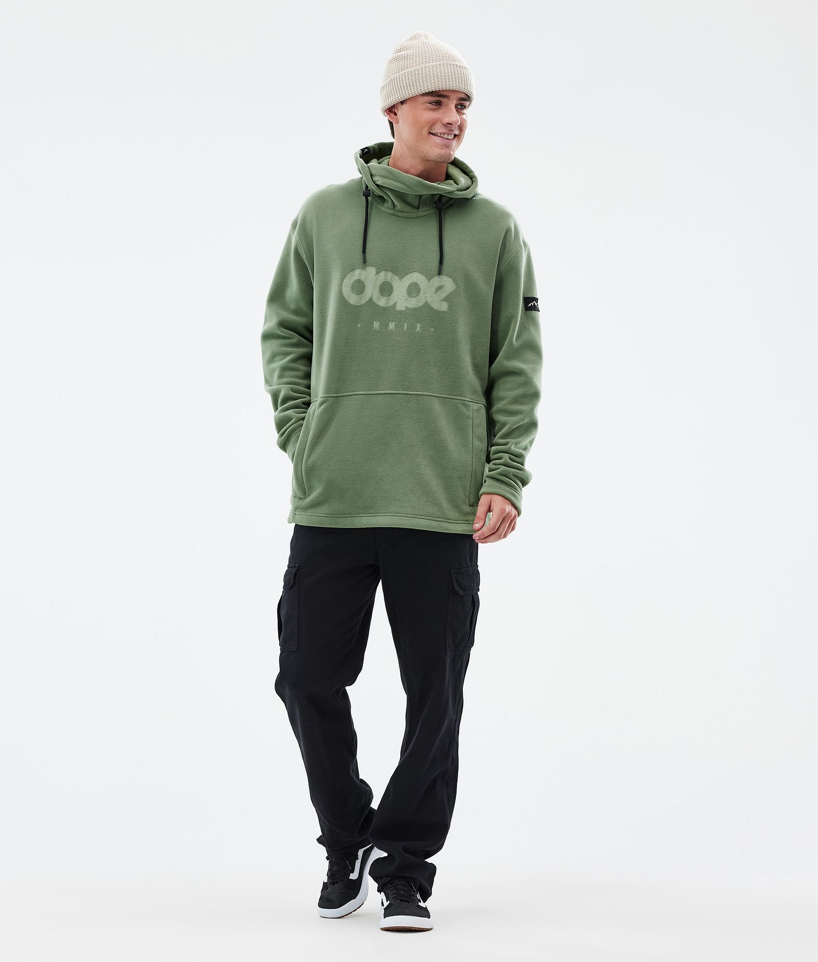 Cozy II Fleece Hoodie Herren Moss Green, Bild 3 von 7