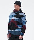 Cozy II Fleece Hoodie Men Shards Burgundy Blue, Image 1 of 7