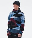 Cozy II Fleece Hoodie Men Shards Burgundy Blue