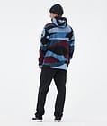 Cozy II Fleece Hoodie Men Shards Burgundy Blue, Image 4 of 7