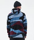 Cozy II Fleece Hoodie Men Shards Burgundy Blue, Image 6 of 7