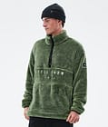 Pile Fleece Sweater Men Moss Green, Image 1 of 7