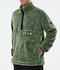 Pile Fleece Sweater Men Moss Green, Image 7 of 7