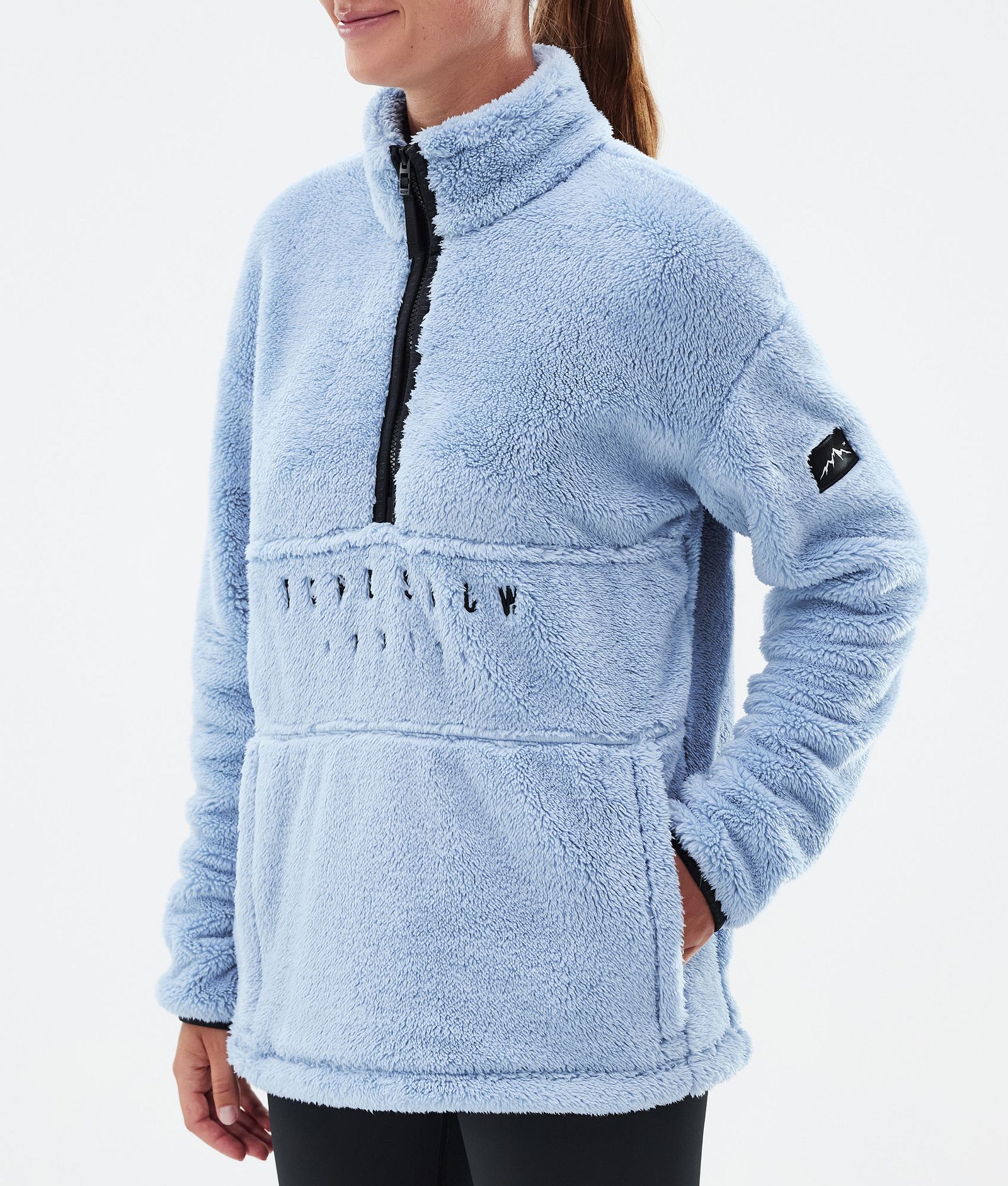 Pile W Fleece Sweater Women Light Blue, Image 7 of 7