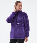 Pile W Fleece Sweater Women Vivid Purple, Image 1 of 7