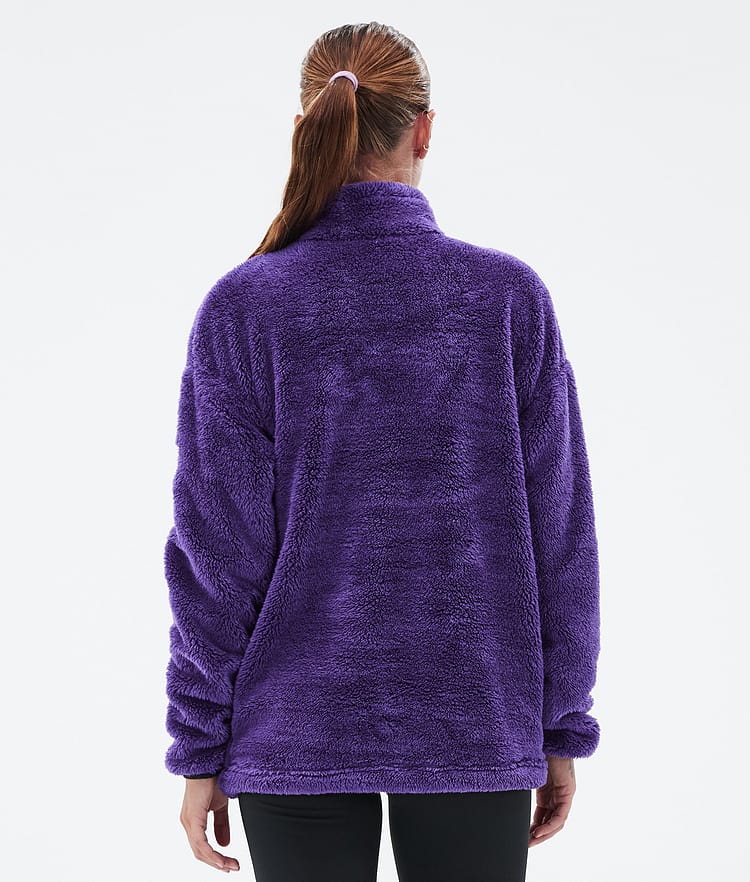 Pile W Fleece Sweater Women Vivid Purple, Image 6 of 7