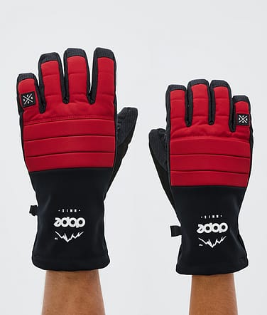 Ace Ski Gloves Deep Red