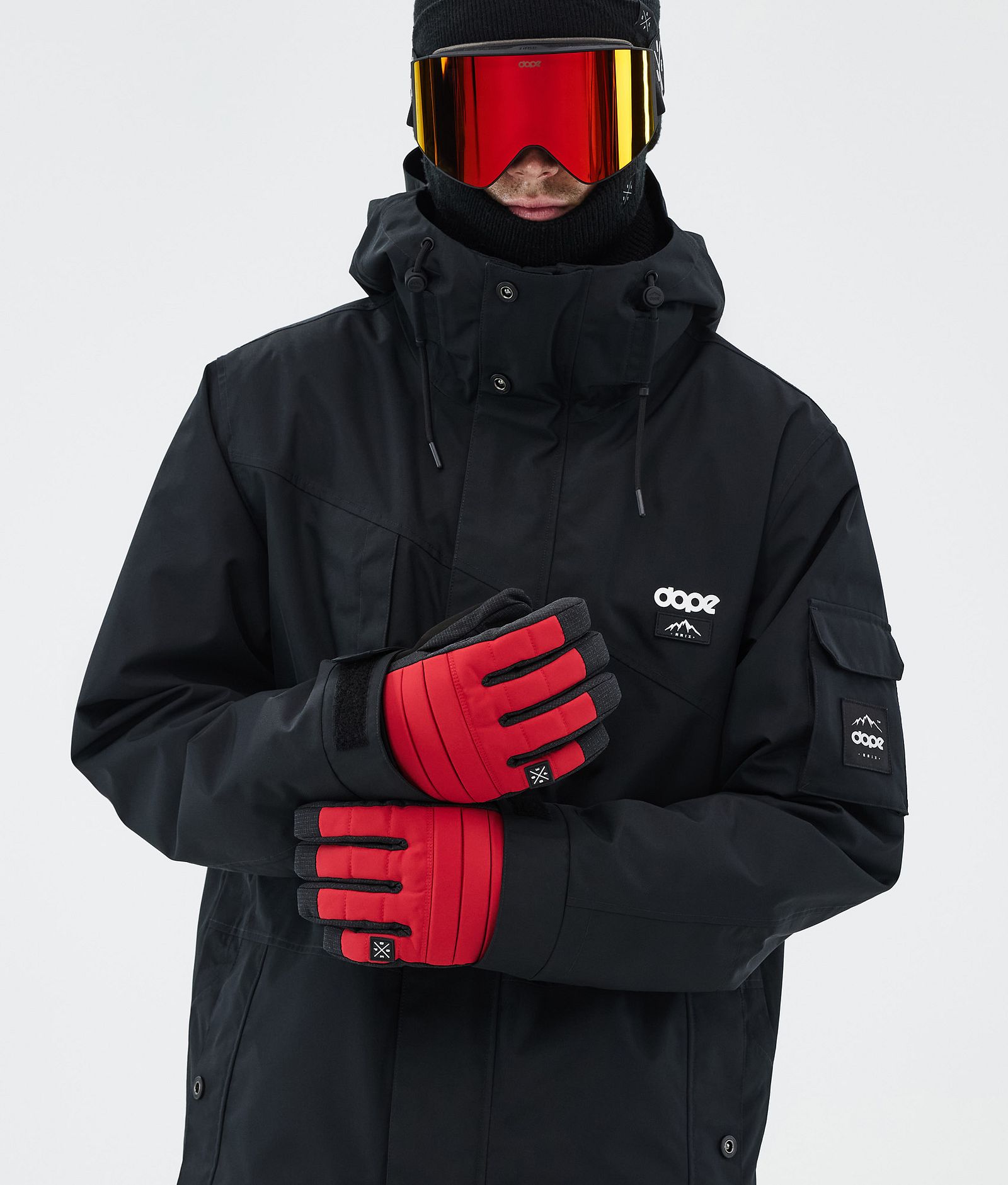 Ace Ski Gloves Deep Red, Image 3 of 5