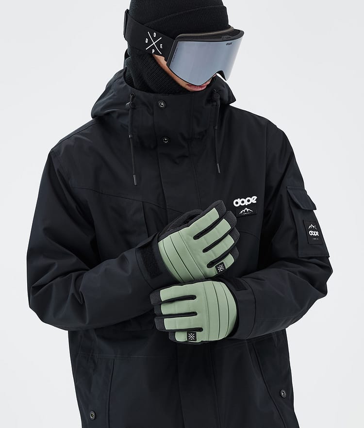 Ace Ski Gloves Moss Green, Image 4 of 5