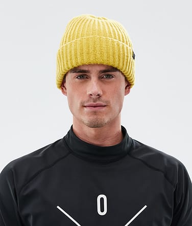 Chunky Czapka Beanie Yellow