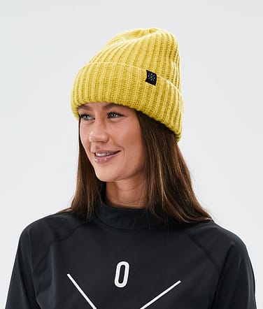 Chunky Czapka Beanie Yellow