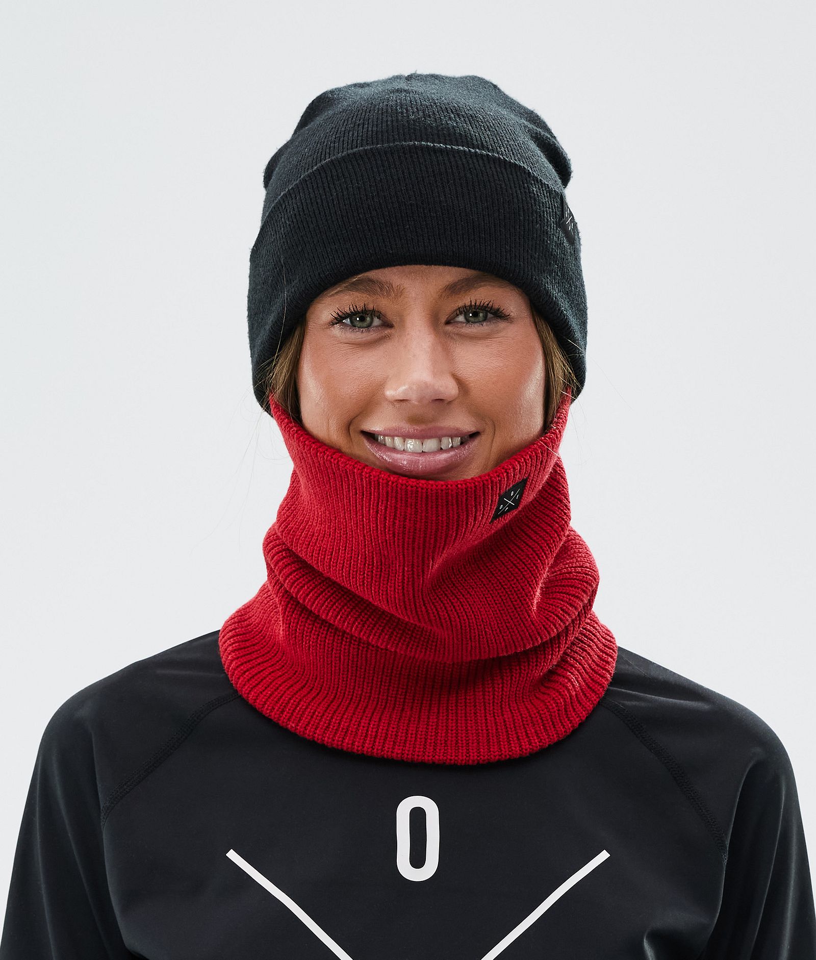 2X-Up Knitted Skimasker Deep Red, Afbeelding 3 van 3