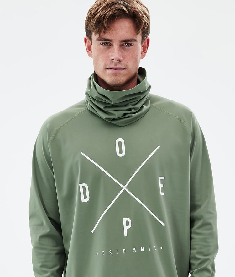 Snuggle Baselayer top Herre 2X-Up Moss Green, Billede 2 af 7