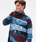 Snuggle Base Layer Top Men 2X-Up Shards Burgundy Blue, Image 2 of 7