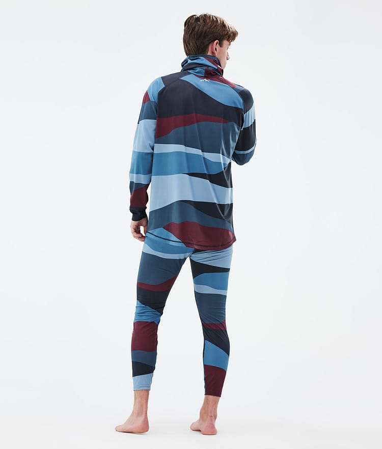 Snuggle Baselayer top Herre 2X-Up Shards Burgundy Blue, Billede 4 af 7