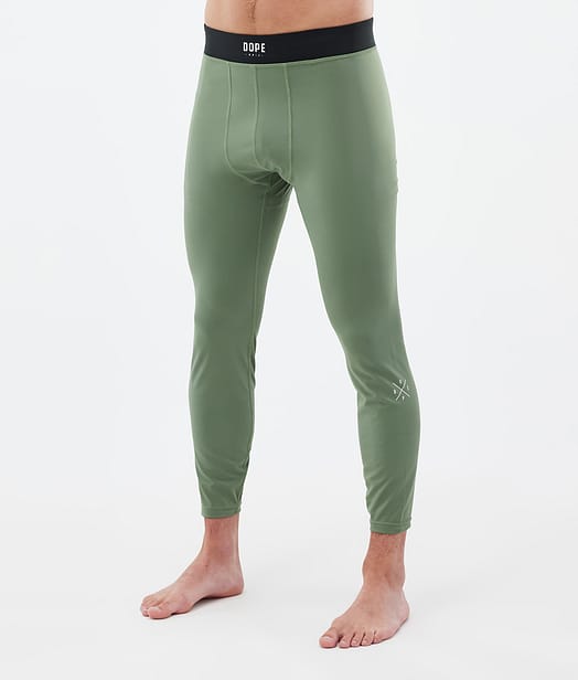 Snuggle Baselayer tights Herre 2X-Up Moss Green