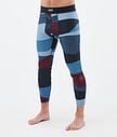 Snuggle Pantalon thermique Homme Shards Burgundy Blue