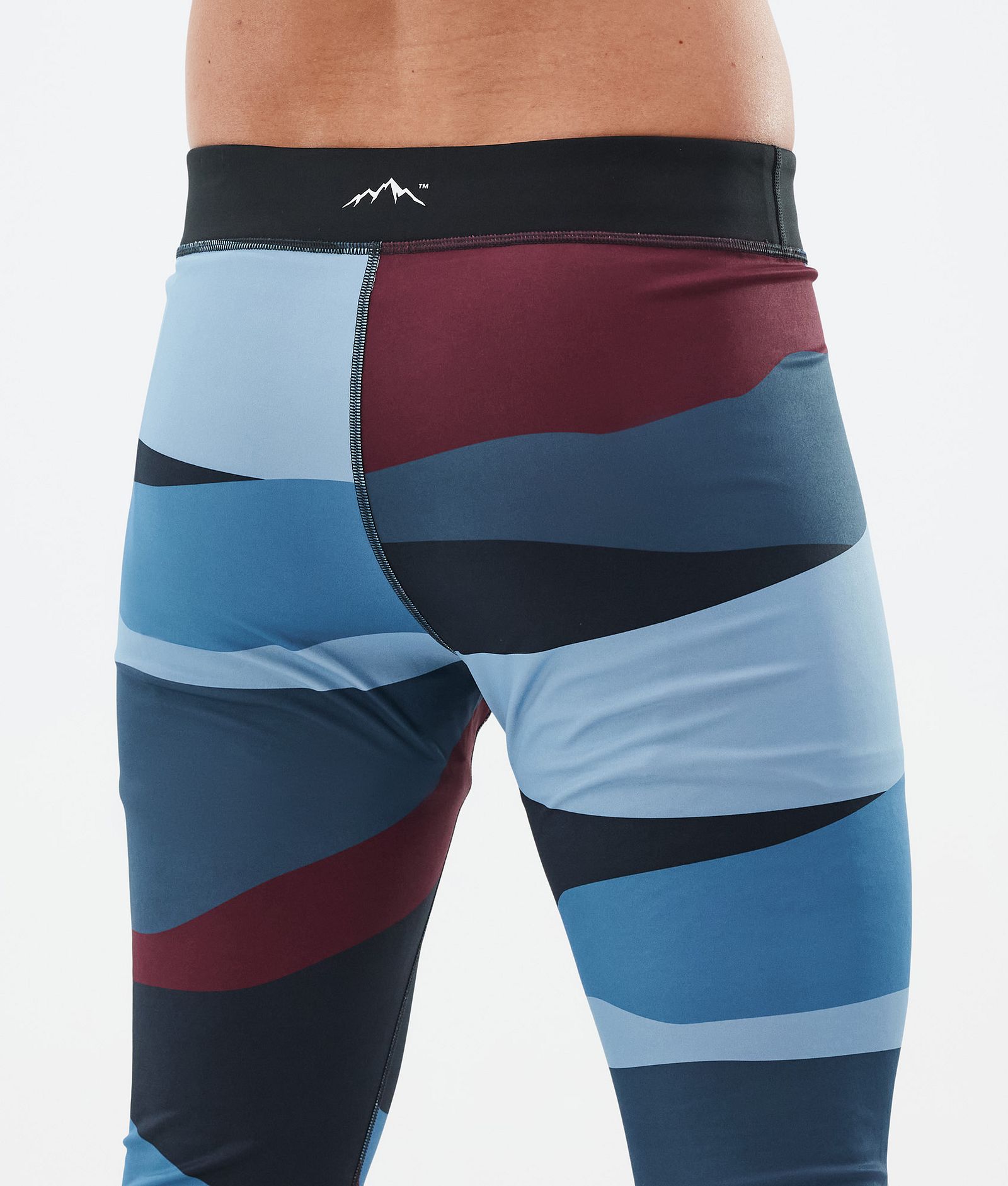 Snuggle Base Layer Pant Men Shards Burgundy Blue, Image 6 of 7