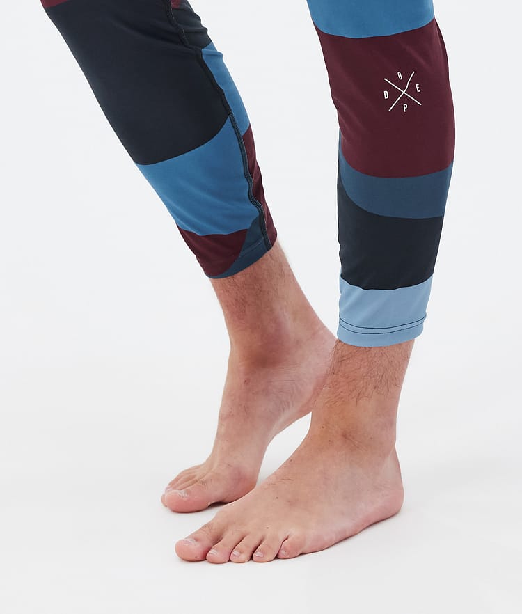 Snuggle Pantaloni Termici Uomo Shards Burgundy Blue, Immagine 7 di 7