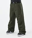 Big Snowboard Pants Men Olive Green