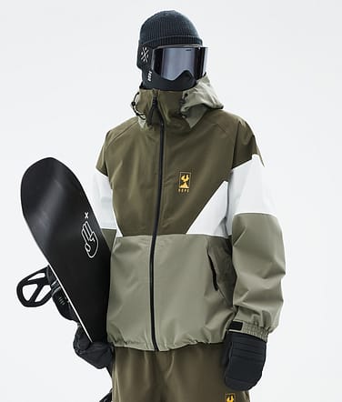 JT Spartan Bunda na Snowboard Pánské Olive Green/Whitish/Greenish