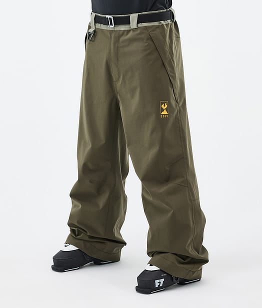 JT Big Ski Pants Men Greenish/Olive Green