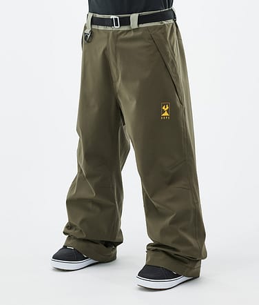 JT Big Pantalon de Snowboard Homme Greenish/Olive Green