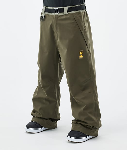 JT Big Pantalones Snowboard Hombre Greenish/Olive Green