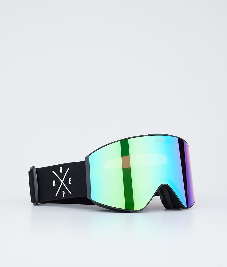 Sight Ski Goggles Black/Green Mirror, Image 1 of 6