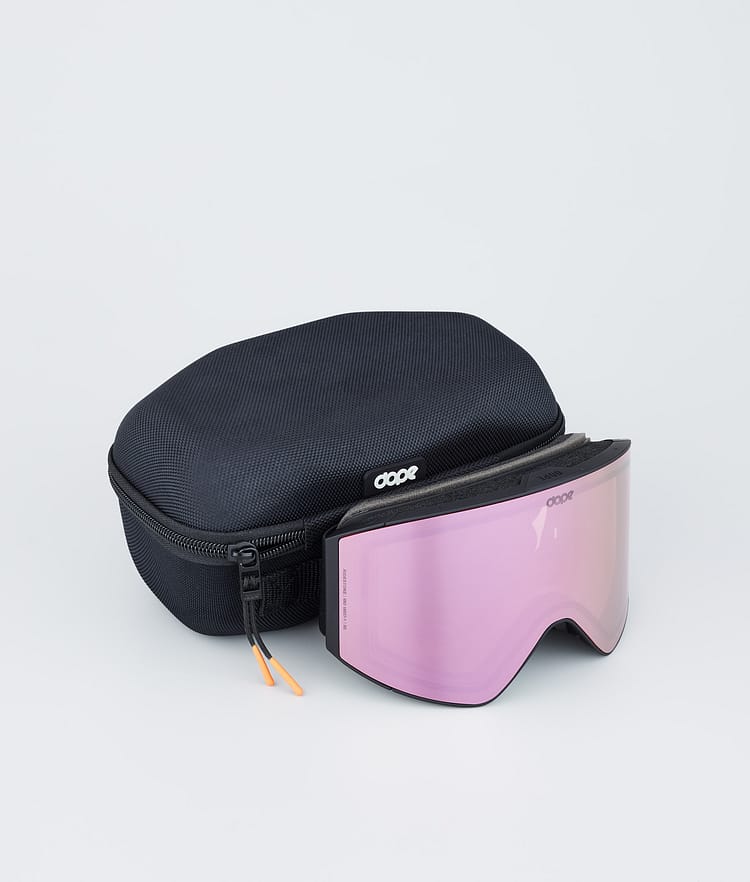 Sight Ski Goggles Black/Pink Mirror, Image 4 of 6