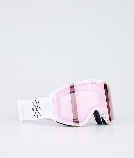 Sight スキーゴーグル White/Pink Mirror